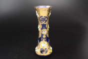 Ваза для цветов Bohemia Лепка синяя 22 см Bohemia Crystal