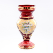 Ваза Bohemia лепка гранат E-S 22 см Bohemia Crystal