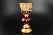 Ваза для цветов Bohemia Лепка гранат 30 см Bohemia Crystal