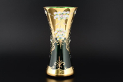 Ваза 30 см "Лепка зеленая" E-V Bohemia Crystal