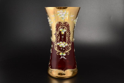 Ваза для цветов Bohemia Лепка гранат 40 см Bohemia Crystal