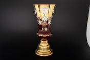 Ваза 40 см "Лепка красная" E-V Bohemia Crystal