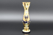 Ваза 40 см Лепка синяя E-S Bohemia Crystal