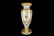 Ваза 50 см Лепка белая E-S Bohemia Crystal