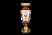Ваза 50 см "Лепка гранат" E-V Bohemia Crystal