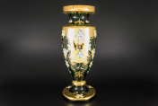 Ваза 50 см "Лепка зеленая" E-V Bohemia Crystal