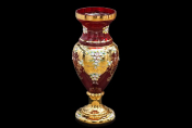 Ваза 60 см "Лепка красная" E-V Bohemia Crystal