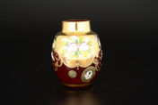 Конфетница 10 см "Лепка красная" E-V 006-6000/10 Г Bohemia Crystal