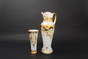 Комплект для воды 7 пр Лепка белая E-S Bohemia Crystal