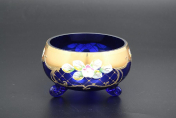 Стеклянная тройножка 12 см Лепка синяя S-A Bohemia Crystal