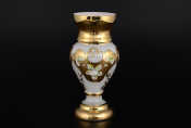 Ваза 21 см Лепка белая S-A Bohemia Crystal