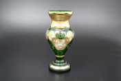Ваза 21 см Лепка зеленая S-A Bohemia Crystal