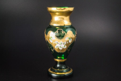 Ваза 26 см "Лепка зеленая" S-A Bohemia Crystal
