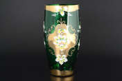 Ваза 30 см "Лепка зеленая" S-A Bohemia Crystal