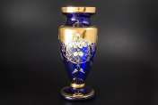 Ваза 30 см "Лепка синяя" S-A Bohemia Crystal