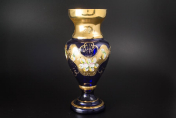 Ваза 30 см "Лепка синяя" S-A Bohemia Crystal