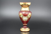 Ваза 30 см Лепка гранат S-A Bohemia Crystal