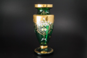 Ваза 35 см "Лепка зеленая" S-A Bohemia Crystal