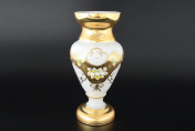 Ваза 35 см Лепка белая S-A Bohemia Crystal