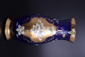 Ваза 35 см Лепка синяя S-A Bohemia Crystal