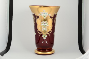 Ваза 40 см "Лепка гранат" S-A Bohemia Crystal