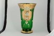 Ваза 40 см "Лепка зеленая" S-A Bohemia Crystal