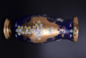 Ваза 40 см Лепка зеленая S-A Bohemia Crystal