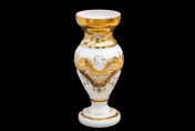 Ваза 50 см Лепка белая S-A Bohemia Crystal