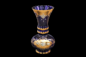 Ваза 60 см Лепка синяя S-A Bohemia Crystal