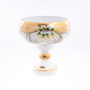 Конфетница Bohemia лепка белая E-S 16 см Bohemia Crystal