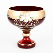 Конфетница Bohemia лепка гранат E-S 16 см Bohemia Crystal