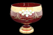 Конфетница 21 см Лепка гранат S-A Bohemia Crystal