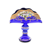 Салфетница Bohemia лепка синяя E-S д.19 см,в.18 см Bohemia Crystal