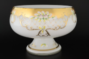 Фруктовница 32 см Лепка белая S-A Bohemia Crystal