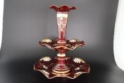 Фарфоровая этажерка (Горка) 40 см Лепка красная S-A Bohemia Crystal