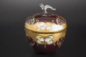 Яблоко 15,5 см Лепка гранат S-A Bohemia Crystal