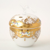 Яблоко Bohemia Лепка белая 15,5 см Bohemia Crystal