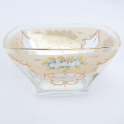 Конфетница золотая Bohemia Uhlir 21,5 см Bohemia Crystal