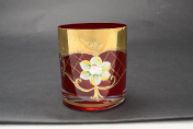 Комплект стаканов для виски Uhlir Лепка красная 280 мл(6 шт.) Bohemia Crystal