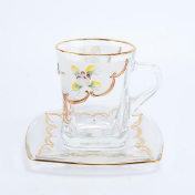 Комплект чайных пар Bohemia Uhlir 270 мл(6 пар) Bohemia Crystal