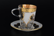 Комплект чайных пар Версачи Bohemia Uhlir (6 пар) Bohemia Crystalite