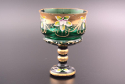 Конфетница 13 зел. Bohemia Crystal