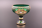 Конфетница 13 зел. Bohemia Crystal
