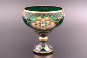Конфетница 16 зел. Bohemia Crystal