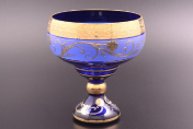 Конфетница 16 синяя Bohemia Crystal