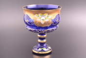 Конфетница 16 синяя Bohemia Crystal