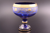 Конфетница 20 синяя Bohemia Crystal