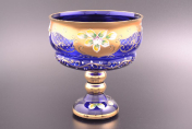 Конфетница 20 синяя Bohemia Crystal