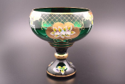 Фруктовница 26 зел. Bohemia Crystal