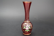 Ваза 18 см Лепка Красная Bohemia Crystal